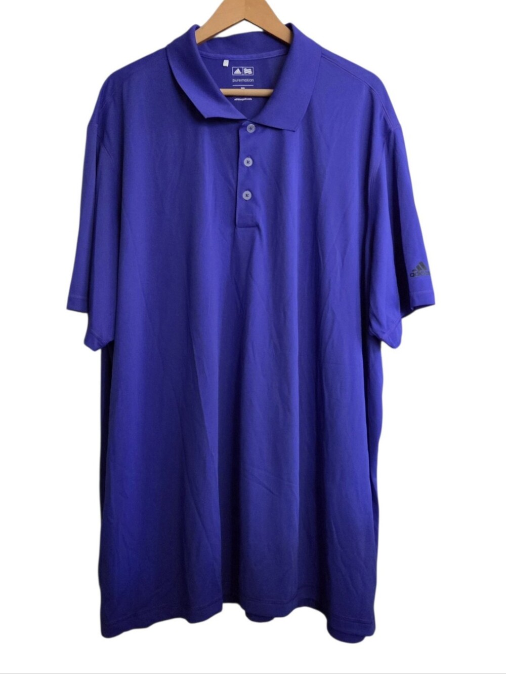 Adidas Purple Puremotion Golf Polo Shirt Men's Size 3XL